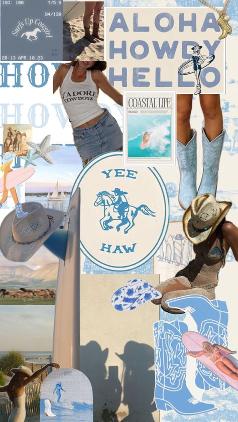 coastal cowgirl aesthetic Coastal Cowgirl Aesthetic, Aloha Surf, Cowgirl Aesthetic, Hawaii Surf, Coastal Life, Summer Fun List, Coastal Cowgirl, Pretty Wallpaper Iphone, Surfs Up