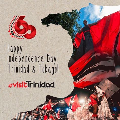 Visit Trinidad on Instagram: "Happy 60th Independence Day, Trinidad and Tobago! 🇹🇹" Trinidad Independence Day, Trinidad And Tobago Independence Day, Trinidad Independence, Potion Drinks, Happy Independence, Happy Independence Day, Trinidad, Trinidad And Tobago, Independence Day