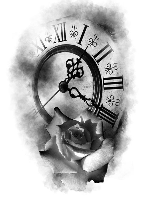 Clock Tattoo Stencil, Clock Tattoo Designs, Tato Jam, Tattoo Clock, Clock Tattoo Sleeve, Half Sleeve Tattoo Stencils, Watch Tattoo Design, Filigree Tattoo, Lion Tattoo Sleeves