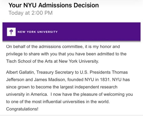 New York University Acceptance Letter, Nyu Vision Board, Nyu Acceptance Letter Aesthetic, University Acceptance Aesthetic, College Acceptance Letter Aesthetic, Nyu Tisch Aesthetic, Uni Acceptance, Acceptance Letter Aesthetic, Nyu Acceptance Letter