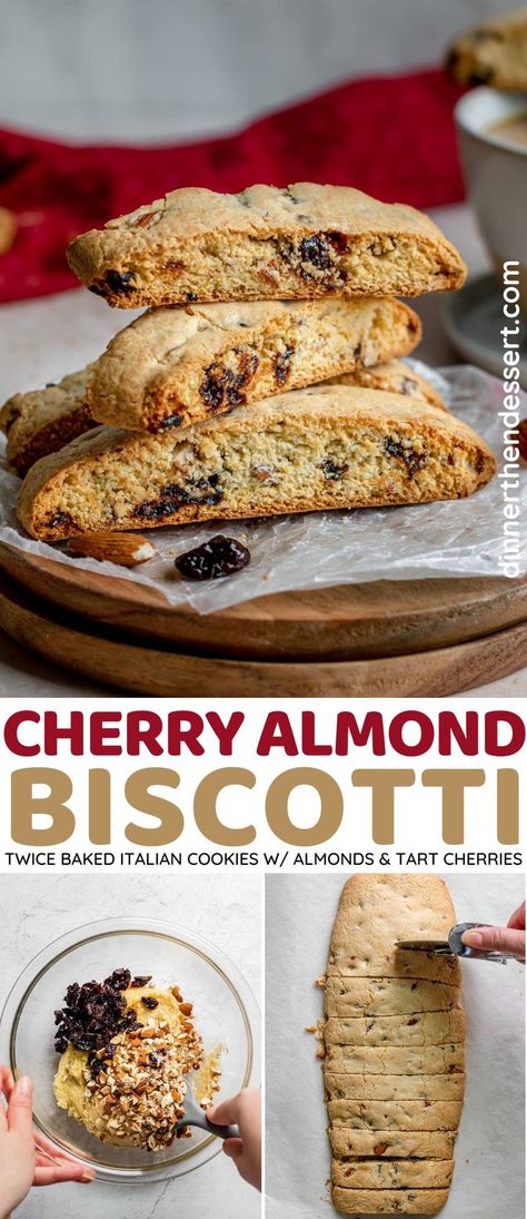 Cherry Almond Biscotti Recipe, Chocolate Cherry Biscotti, Cherry Almond Biscotti, Cherry Biscotti, Cherry Recipe, Biscotti Recipes, Almond Biscotti Recipe, White Chocolate Cherry, Perfect Cookies