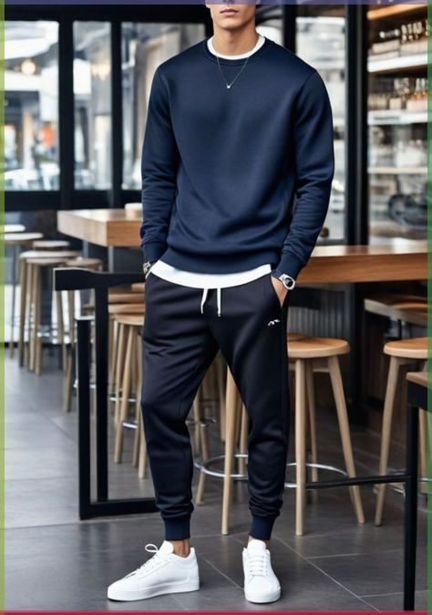 Mens Fashion Sporty Casual, Men Weekend Outfit, Mens Weekend Outfits, Mens Athleisure Outfits, Outfit Mann, Athleisure Outfits Men, Men Athletic Wear, Workouts Hiit, Clothing School