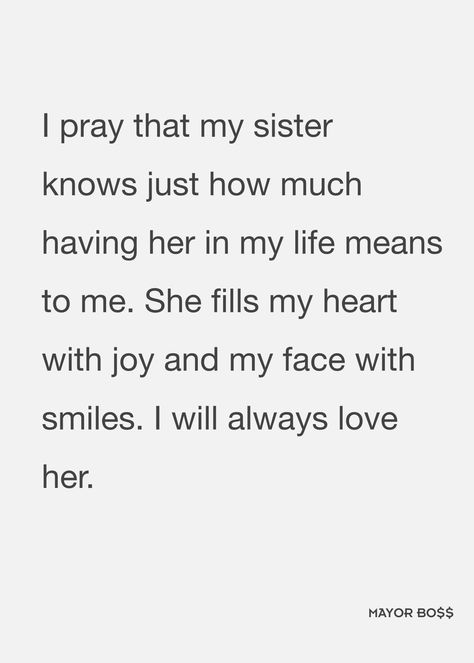 Sisters By Heart Quotes, L Love You Quotes, Sister Friend Quotes, I Love My Sisters, Cute Sister Quotes, Happy Birthday Sister Quotes, Little Sister Quotes, Big Sister Quotes, Message For Sister