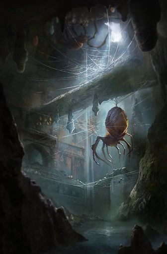 Spiders Fantasy Art, Underdark Concept Art, Fantasy Spider Art, Spider Monster Art, Dnd Art Landscape, Spider Fantasy Art, Underdark Art, Spider Concept Art, Fantasy Spider