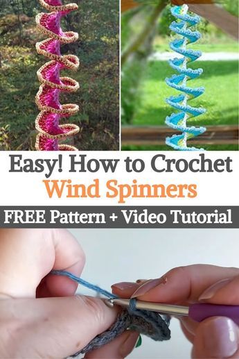 What would a colorful wind spinner look like on your balcony or terrace or in your garden? These are easy to make and suitable for a beginner crochet project. A wind spinner doesn't require a big amount of yarn, so it's a great way to use up some of the leftovers.You can make them in any size you want. A group of different spinners makes a nice display. Although weaving with a wind spinner is easy, there are many repetitions... Crochet Balcony Decor, Crocheted Wind Spinners Free Pattern, Crochet Wind Spinners Free Pattern, Crochet Wind Spinners Diy How To Make, Wind Spinners Diy How To Make, Wind Spinners Crochet, Crochet Wind Spinner Free Pattern, Keyrings Crochet, Crochet Spinners