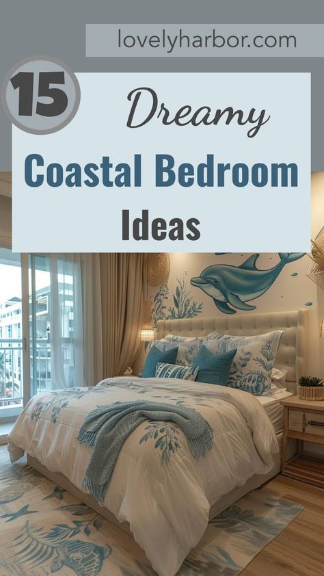 15 Aesthetic Coastal Bedroom Ideas For A Dreamy Retreat Coastal White Bedroom Ideas, Coastal Twin Bedroom Ideas, Coastal Bedroom Ideas Master Suite, Seaside Bedroom Ideas, Beach House Bedroom Ideas, Bedroom Beach Decor, Coastal Theme Bedroom, Ocean Inspired Bedroom, Curtains Aesthetic