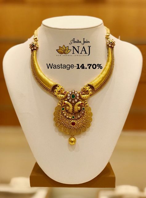 Naj Jewellery, Bridal Jewelry Collection, Hindu Art, Heritage Collection, Peacocks, Antique Jewellery, Bridal Jewelry, Diamond Necklace, Choker