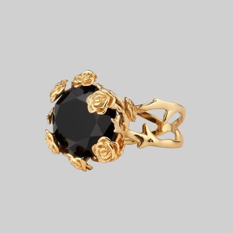 Black Onyx Ring Gold, Roses Ring, Vintage Onyx Ring, Silver Ring Band, Victorian Ring, Cute Engagement Rings, Silver Ring Designs, Gold Jewelry Stores, Sterling Silver Rings Bands