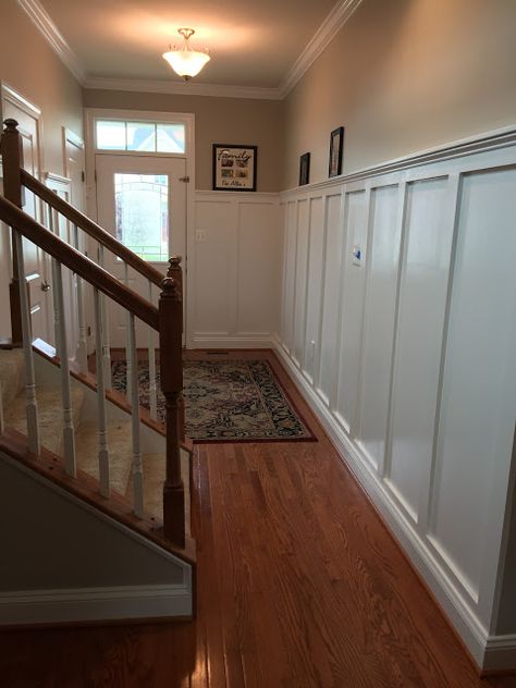 Board And Batten With Traditional Trim, Pub Interior Design, Dark Trim, Pub Interior, Project Board, Trim Work, Board And Batten, Modern Traditional, Wainscoting