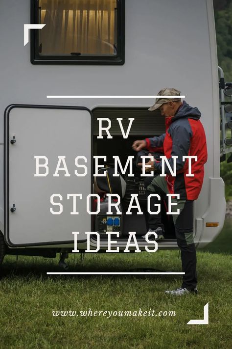 Traveling in an RV is a great way to explore the world and live your daily life. However, the limited living space means that packing and storing efficiently is crucial to avoid clutter. To make the most of your RV basement storage space, check out these top ideas to keep things organized and tidy. #rv #rvstoragespace #exploretheworld Rv Tote Storage, Rv Storage Solutions Storage Bins, Rv Basement Storage Ideas, Full Time Rv Living Organization, Rv Storage Ideas Travel Trailers, Rv Basement Storage, Rv Living Full Time Rv Organization, Rv Storage Hacks, Rv Organization Ideas