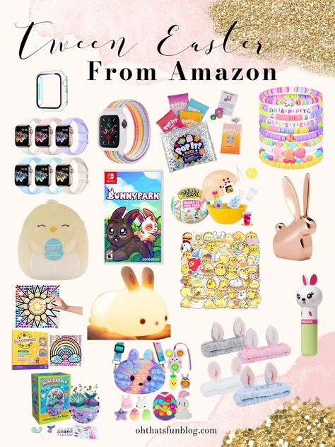 My daughter is about to turn 12 next week, so I know how hard it can be to find good Easter basket gift ideas for tweens or young teens! These are all things I am excited to give my girl or she already has and loves! #easter #easterbasket #tween #teen #tweeneaster #teeneaster #amazon #amazonfind Follow my shop @ohthatsfunblog on the @shop.LTK app to shop this post and get my exclusive app-only content! #liketkit #LTKSeasonal #LTKkids #LTKGiftGuide @shop.ltk Easter Basket For 9 Year Girl, Easter Basket Ideas For 11 Year Girl, Easter Basket Ideas For Girls 10-12, Easter Basket Stuffers For Teens, Easter Basket Teen Girl, Pre Teen Easter Basket Ideas, Easter Basket Ideas For Girls 8-10, Easter Basket For Teenage Girl, Preteen Easter Basket Ideas