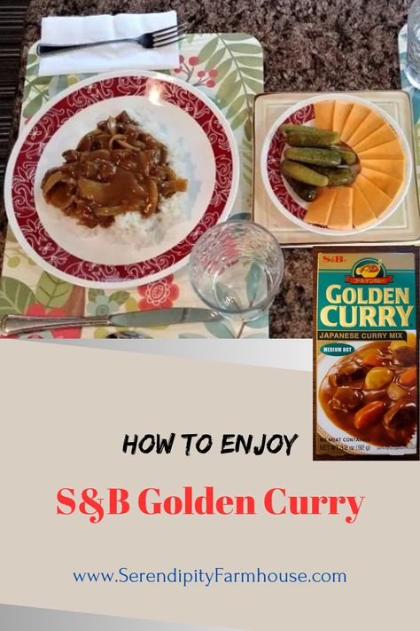 This is the Serendipity Farmhouse Test Kitchen recipe for preparing curry rice using Medium Hot S&B Golden Curry mix. Golden Curry Sauce Mix Recipes, S&b Golden Curry Recipe, Golden Curry Recipe, Golden Curry, Rice Side, Japanese Curry, Rice Side Dishes, Curry Rice, Fried Beef