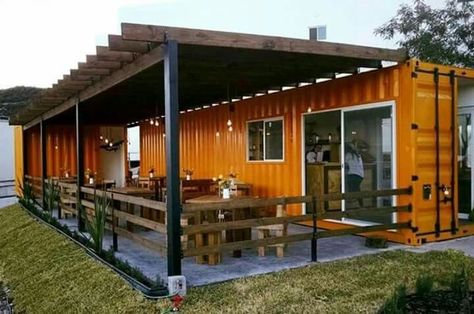 Small House Design Philippines, Sea Container Homes, Shipping Container Cabin, Tiny House Village, Container Conversions, Building A Garage, Shipping Container Home Designs, Storage Container Homes, Container Cabin