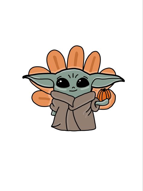 Thanksgiving baby yoda turkey feathers pumpkin mandalorian festive seasonal fall fan art star wars digital att Thanksgiving Star Wars, Star Wars Thanksgiving, Turkey Disguise, Yoda Wallpaper, Thanksgiving Wallpaper, Thanksgiving Art, Thanksgiving Baby, Turkey Feathers, Christmas Wallpaper