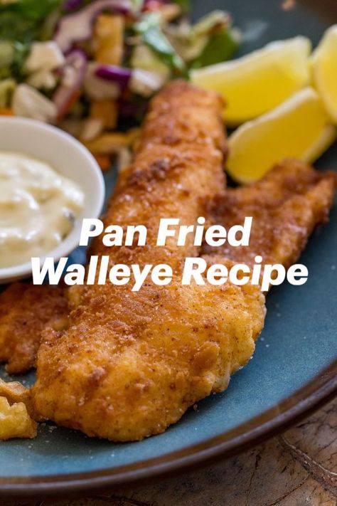 If you are looking for how to cook walleye fillets in the pan, I think you are right place. Click here to read now Pan Seared Walleye, How To Cook Walleye Fillets, Fried Walleye Recipes Fish Fry, Pan Fried Walleye Fish Recipes, Wall Eye Fish Recipes, Breaded Walleye Recipes, Best Walleye Recipes, How To Cook Walleye Fish, Small Mouth Bass Recipes