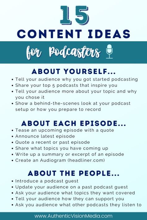 Podcast Content Instagram, Questions To Ask On A Podcast, Podcasts Topics For Women, Podcast Formatting, Podcast Content Calendar, Types Of Podcasts, Content Ideas For Podcast, How To Make A Podcast Tips, Popular Podcast Topics