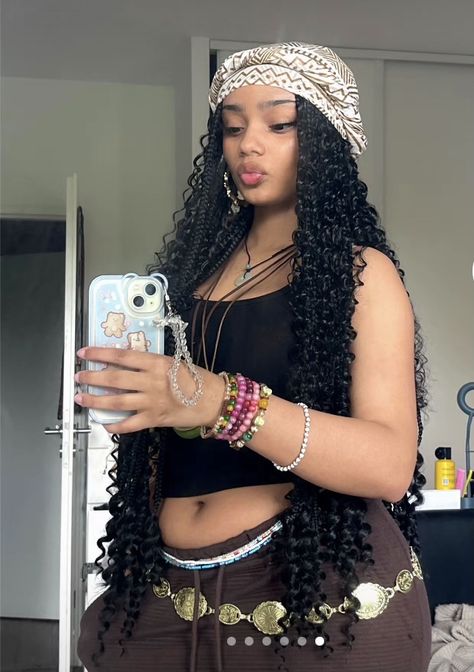 Earthy Aesthetic, Fairy Hair, Cute Box Braids Hairstyles, Earthy Outfits, Pretty Braided Hairstyles, Box Braids Hairstyles, Black Girls Hairstyles, Protective Hairstyles, Braid Styles