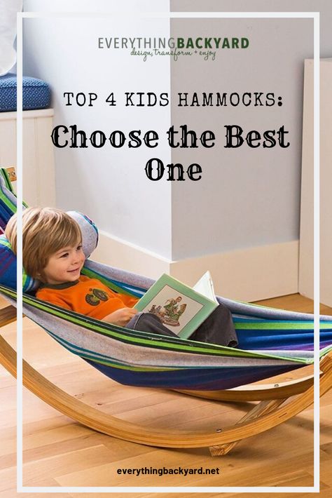 There is nothing more relaxing than sitting in a hammock on a warm summer day. If your kids have taken an interest in playing in hammocks as well, it may be time to buy them their own hammock. Today, we'll take a look at the best kids hammock options to choose from, as well as tips for choosing the right one. #OutdoorKidsHammock #IndoorKidsHammock Hammock In Bedroom Kids, Kids Hammock Bedroom, Diy Indoor Hammock, Rocking Hammock, Bedroom Hammock, Hammocks Inside, Room Hammock, Indoor Hammock Bed, Reading Den