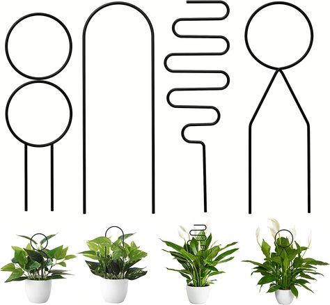 AmazonSmile : 4 Pcs Small Metal Trellis for Potted Plants,Gold Trellis for Climbing Plants Indoor,Mini Trellis for Potted Plant Support Stake House Plant Trellis for Garden Potted,Hoya,Pothos,Flower,Monstera(Black) : Patio, Lawn & Garden House Plant Trellis, Trellis For Garden, Climbing Plants Indoor, Trellis For Potted Plants, Mini Trellis, Indoor Climbing Plants, Garden Grid, Climbing Trellis, Plant Bracket