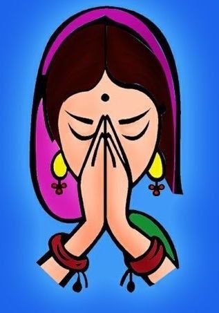 Namaste Clipart Namaste Drawing, Namaste Png, Heavenly Scenery, Namaste Images, Watercolor Scenery Painting, Women Icon, Namaste Art, Poster Rangoli, Wedding Symbols