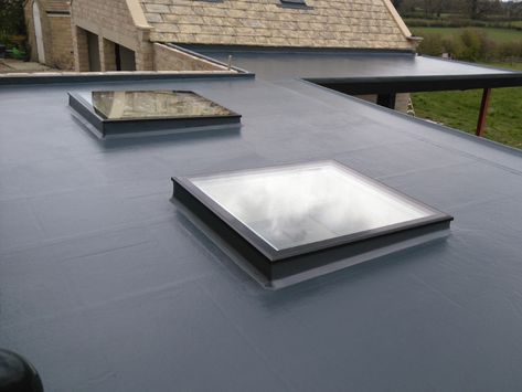 Flat Roof Materials, Temporary House, Grp Roofing, Fiberglass Roof, Roof Materials, London Westminster, Fibreglass Roof, Commercial Roofing, Cool Roof