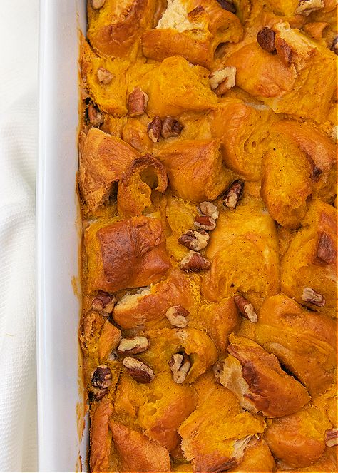 Croissant Casserole, Pumpkin Croissant Bake, Pumpkin Churro Croissant Bread Pudding, Sweet Croissant Breakfast Casserole, Pumpkin Croissant Breakfast Bake, Pumpkin Spice Croissants, Pumpkin Croissant French Toast, Orange Croissant Breakfast Bake 12 Tomatoes Reci, Orange Croissant Breakfast Bake