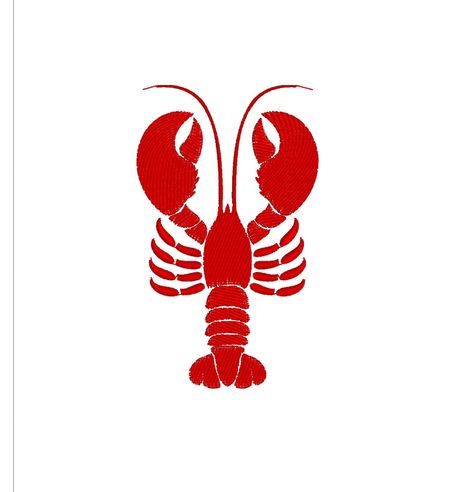 "This is a machine embroidery design digital pattern/file to be used with your embroidery machine. This is not a patch. It is a Digital file. You must have an embroidery machine to work with these files. You will receive 10 sizes: 🧵lobster_2.75in: 2.73\"h x 1.62\"w in (69.20 x 41.20 mm) 4566 stitches 🧵lobster_3in: 2.97\"h x 1.77\"w in (75.40 x 45.00 mm) 5081 stitches 🧵lobster_3.25in: 3.22\"h x 1.92\"w in (81.80 x 48.80 mm) 5667 stitches 🧵lobster_3.5in: 3.47\"h x 2.07\"w in (88.00 x 52.60 mm) Lobster Outline, Lobster Cute, Lobster Cartoon, Lobster Drawing, Lobster Art, Lobster Design, Bluefin Tuna, Workshop Ideas, Red Lobster