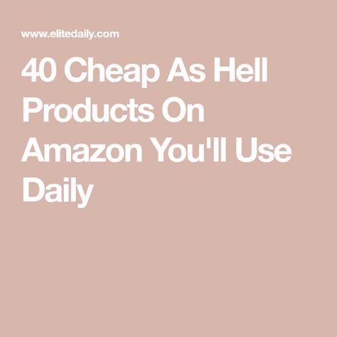 40 Cheap As Hell Products On Amazon You'll Use Daily Amazon Christmas Gifts, Bank Balance, Retinol Moisturizer, When The Going Gets Tough, Amazon Hacks, Elite Daily, Venn Diagram, Amazon Buy, Body Brushing