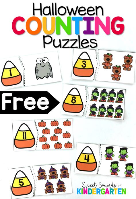 Halloween Math And Science Preschool, Halloween Themed Centers Kindergarten, Sight Word Halloween Activities, Halloween Count The Room Freebie, Kindergarten Halloween Stations, Halloween Centres For Kindergarten, Halloween Manipulatives Preschool, Halloween Math Games Kindergarten, Math Stations For Kindergarten