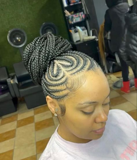 Cornrow Ponytail Designs, Corn Row Ponytail Black Women, Pony Cornrows, Pony Cornrow Hairstyles, Straight Up Cornrows Black Women, Cornrow Ponytail Hairstyles Black Women, Straight Up Braids African, Female Maintenance, Braided Hairstyles 2022