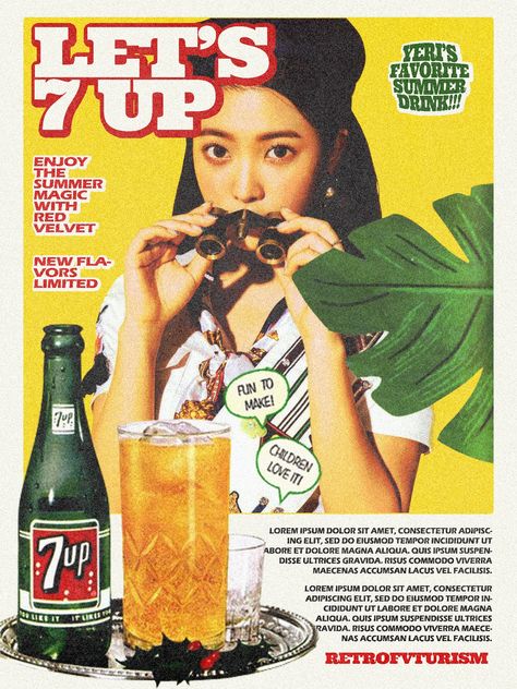 90s Prints Graphic Design, Retro Magazine Covers Graphic Design, Vintage Magazines Layout, Aesthetic Ads Design, 90s Graphic Design Poster, 90s Vintage Edit, Print Ad Layout, Kpop Vintage Poster, 90s Poster Aesthetic