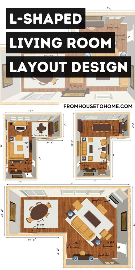 l-shaped living room layout design L Shaped Living Room Layout With Tv, L Shape Living Room Designs, L Shaped Living And Dining Room Layout, L Shaped Living Room Ideas, Small Living And Dining Room Layout, L Shape Living Room Layout, L Sectional Living Room Layout, Living Room Layout With Sectional, L Shaped Couch Living Room Layout