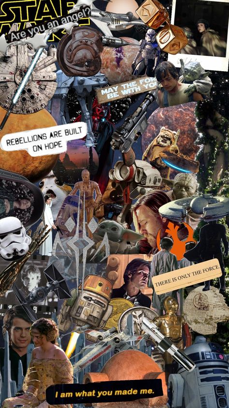 Star Wars 💥 Wars Aesthetic, Aesthetic Star, Star Wars Prints, Wallpaper Collage, Star Wars Wallpaper, Star Wars Art, Star Wars, Wallpapers, Collage