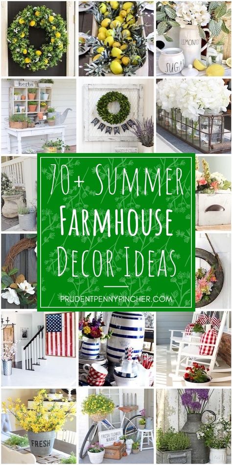 70 Summer DIY Farmhouse Decor Ideas #summer #diy #homedecor #farmhousedecor Farmhouse Design Ideas, Farmhouse Summer Decor, Diy Farmhouse Decoration, Summer Farmhouse Decor, Farmhouse Wreaths, Farmhouse Decor Ideas, House Design Ideas, Home Beach, Farmhouse Front