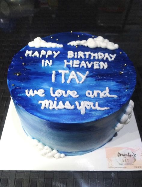 Memorial Cake Ideas, Heavenly Birthday Cake Ideas, Heaven Cake Design, Happy Heavenly Birthday Cake, Memorial Cakes In Loving Memory, Memorial Birthday Cake, Memorial Cake, Host Ideas, Dad In Heaven Quotes