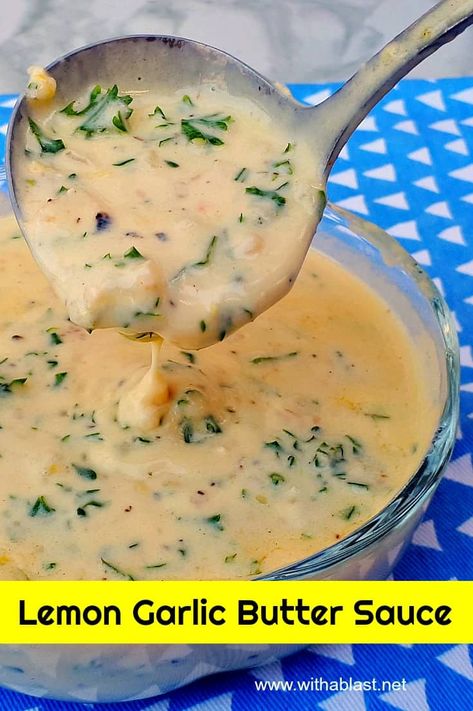 Rice Sauce Easy, Easy Lemon Garlic Sauce, Garlic Souse Recipe, Quick Sauce For Rice, Sea Food Sauce Recipes, Healthy Garlic Sauce, Sauce Recipes For Rice, Lemon Gravy, Rice With Sauce