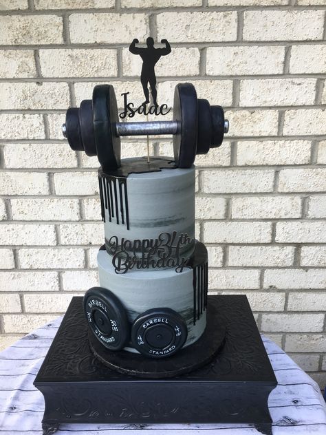 Weights Cake For Men, Workout Birthday Cake, Weightlifting Cake Ideas, Workout Cakes For Men, Gym Cakes For Men Fitness, Gym Cake For Men, Gym Cake Ideas For Men, Gym Theme Cake For Men, Gym Cake Design