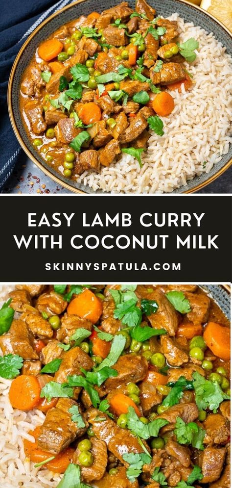 Indian Curry Lamb Recipes, Coconut Milk Beef Recipes, Lamb Cubes Recipes Meat, Lamb Curry Recipes Indian Easy, Lamb Recipes Healthy, Curry Recipes Lamb, Low Fodmap Lamb Recipes, Indian Recipes With Coconut Milk, Thai Lamb Curry