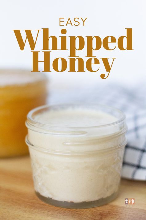 Learn how to make this easy whipped honey recipe with just honey and a mixer! Use this delicious, creamy honey on anything! Sourwood Honey Recipe, Diy Whipped Honey, Recipes With Raw Honey, Bit O Honey Recipe, Crunchy Recipes, Uses For Honey, Banana Bread Honey, Homemade Honey Butter, Pecan Bites