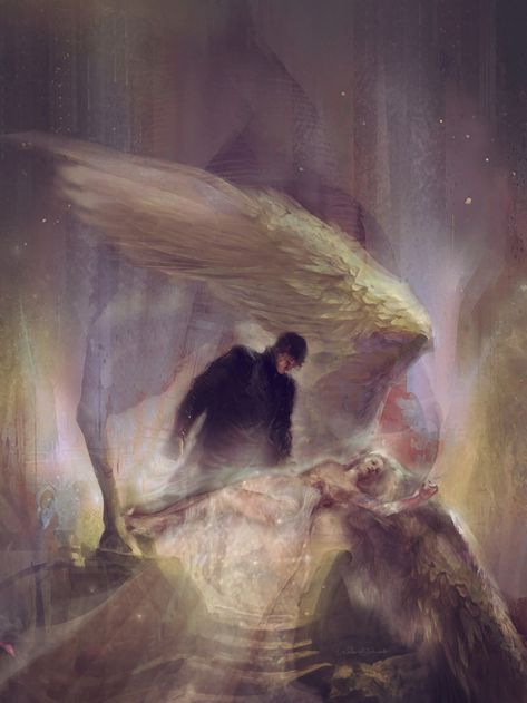 ☾ Loss Of Innocence, Goth Houses, Human Painting, Painting Details, Dark Fantasy Artwork, Scrapbook Art, Angel Painting, Fantasy Paintings, Beautiful Dark Art