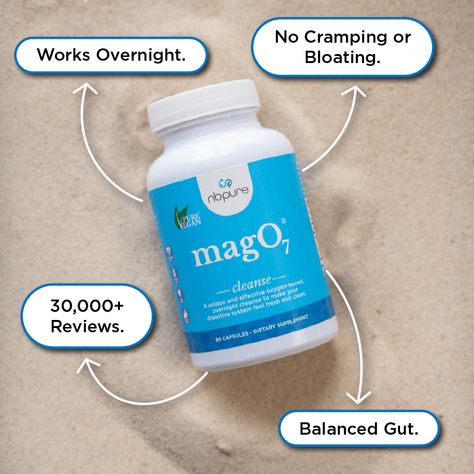 OFFICIAL SITE! Nbpure MagO7® is the original oxygen natural colon cleanse and detox. May reduce constipation, bloating, and weight from waste. Same as Aerobic Life Mag O7 Digestive System Cleanse, Gentle Colon Cleanse, Digestive Cleanse, Detox Cleanse Diet, Lung Detox, Cleaning Your Colon, Cleanse Detox, Cleanse Diet, Constipation Relief