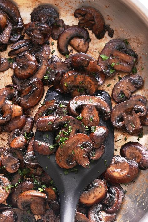 Sauteed Mushroom Recipes, Mushrooms Sauteed, How To Sauté Mushrooms, Mushroom And Onions Sauteed, Onion Mushroom Sautee, Onions Mushrooms Sautee, Maitake Mushroom, Mushroom Dish, Stuffed Portabella Mushrooms