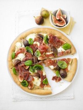 Prosciutto, Mozzarella and Fig Pizza : Recipes : Cooking Channel  Lorraine Pascale Fig Pizza Recipes, Fig Pizza, Prosciutto Mozzarella, Cooking Channel Recipes, Cooking Channel, Pizza Recipe, Top Recipes, Pizza Recipes, Other Recipes