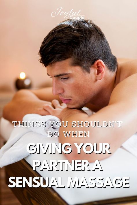 A sensual massage can add a lot to your relationship – from the physical touch to emotional connection - but it also has the potential to turn sour very quickly. Here is a list of things you should avoid when giving your partner a sensual massage. Physical Touch, A Massage, List Of Things, The Don, Emotional Connection, Massage, Physics, Romance, Turn Ons