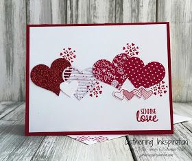 Gathering Inkspiration: Sealed with Love... Sending Love Beautiful Valentine Cards, Valentine Cards To Make, Selamat Hari Valentine, Stampin Up Valentine Cards, Valentines Day Cards Handmade, Valentine Love Cards, Valentine Cards Handmade, Sending Love, Valentines Card