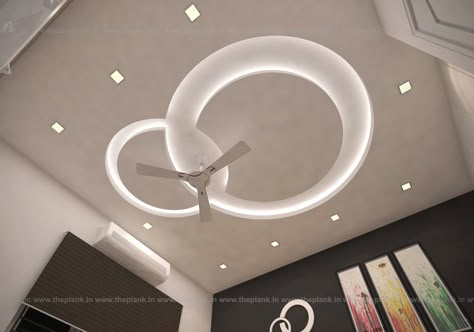 Fan Design Ceiling, Round Fall Celling Design, Bedroom False Ceiling Design With Fan, Pop Design With Fan, Easy Ceiling Ideas, False Ceiling For Bedroom Modern, Simple Ceiling Design Modern, Circle Ceiling Design, Ceiling Design With Fan