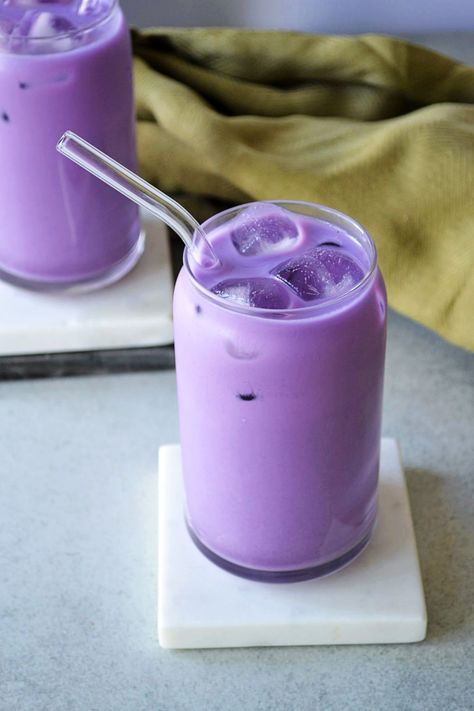 Bangus Recipe, Mexican Fusion, Mexican Horchata, Horchata Recipe, New Year's Drinks, Ube Recipes, Filipino Food Dessert, Purple Drinks, Tea Drink Recipes