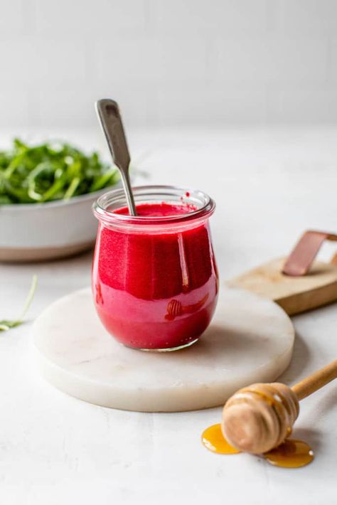 Beet Salad Dressing, Creamy Vinaigrette, Herbed Potato Salad, Potato Fries Baked, Easy Salad Dressing Recipes, Raw Beets, Easy Salad Dressing, Clean And Delicious, Baked Eggplant