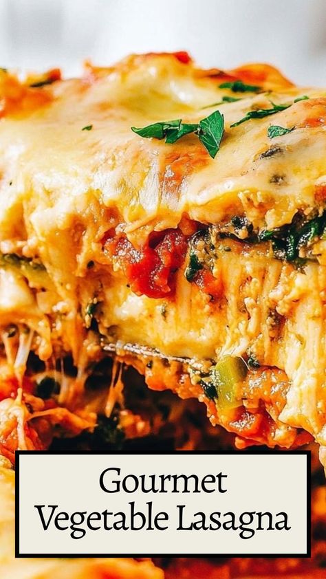 Lasagna, a classic comfort food, gets a wholesome twist with this vegetable-packed recipe. Bursting with vibrant roasted vegetables, creamy ricotta, and gooey layers of melted cheese, this dish is a feast for both the eyes and the taste buds. Whether you’re catering to vegetarians or simply looking to add a meat-free option to your dinner rotation, this Ultimate Vegetable Lasagna delivers all the flavor and comfort you crave, with a healthy boost of nutrients. Roasted Veggie Lasagna Recipe, Roasted Veggie Lasagna, Best Vegetarian Lasagna Recipe, Roasted Vegetable Lasagna Recipe, Vegetarian Lasagna Easy, Vegetable Lasagne Recipes, Vegi Lasagna, Veggie Lasagna Recipe Easy, Vegan Veggie Lasagna