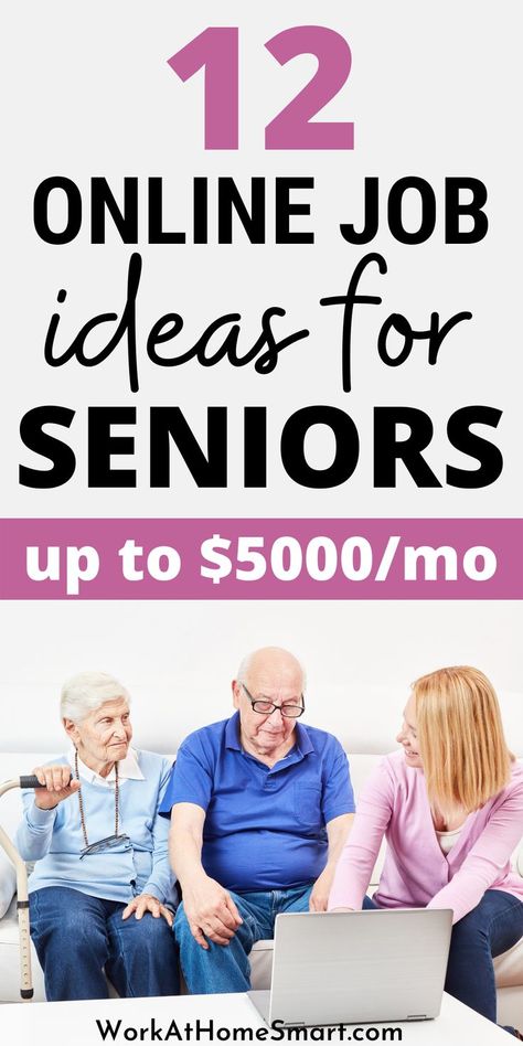 Ideas For Seniors, Typing Jobs From Home, Best Part Time Jobs, Retired People, Amazon Work From Home, Retirement Advice, Typing Jobs, Best Online Jobs, Jobs For Women